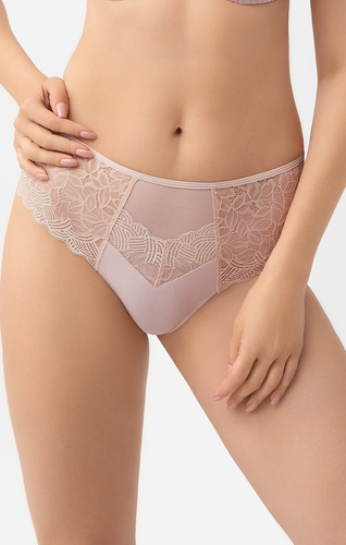 Slip brasiliano Gorsenia Daria B009 beige – pizzo, modellante, comodo