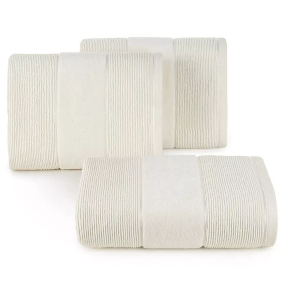 Set di asciugamani Emma Eurofirany crema 3 pezzi 30x50 50x90 70x140 500 g/m²