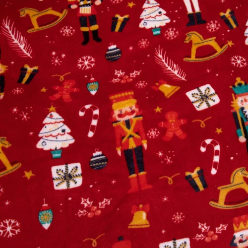 Merry Cozy Christmas orsacchiotto rosso biancheria da letto Spod Igły i Nitki- 210gsm peluche microfibra