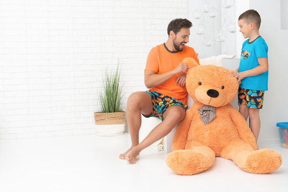 Pigiama da bambino a maniche corte, pantaloni Moda Italiana - turchese/stampa