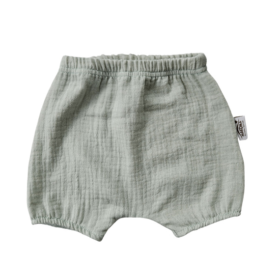 Baby Bloomers Just Muslin 40235M Makoma menta 100% cotone mussola, su elastico