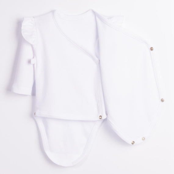 Body a portafoglio Nicol Tosia 225092 100% cotone bianco manica lunga