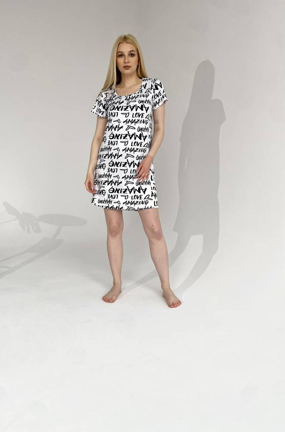 645 Incredibile camicia da notte Forex - bianco-verde