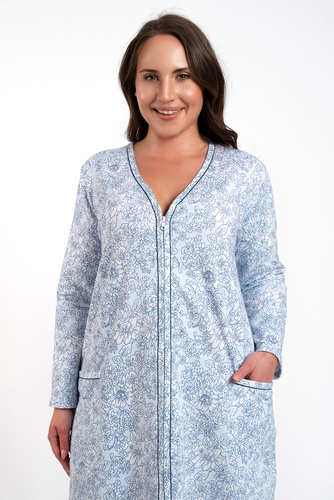 Gracjela Zippered Loungewear Moda italiana - stampa blu