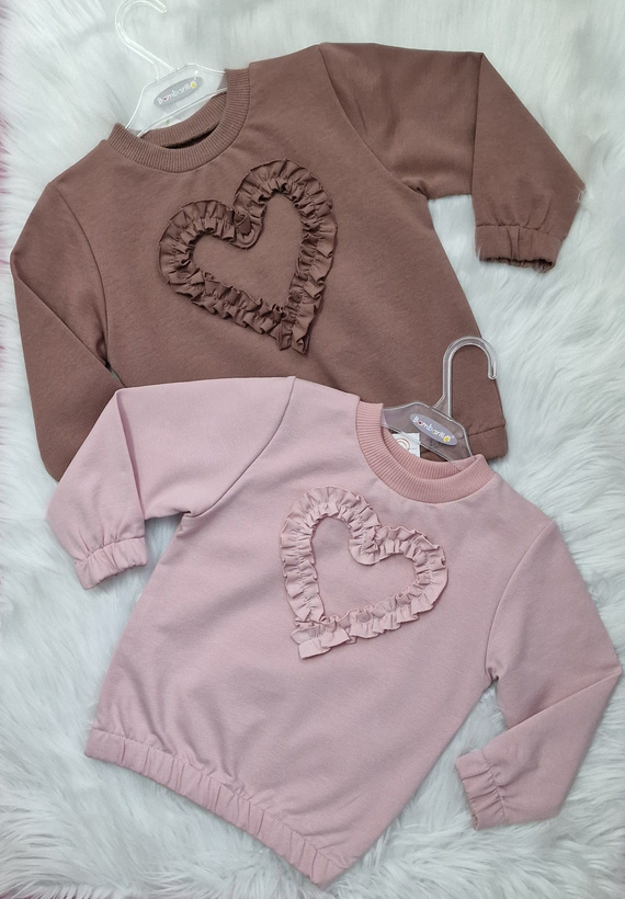Mia Felpa bambino Bambarillo marrone-cotone ed elastan, maglia morbida felpata | Comfort e stile