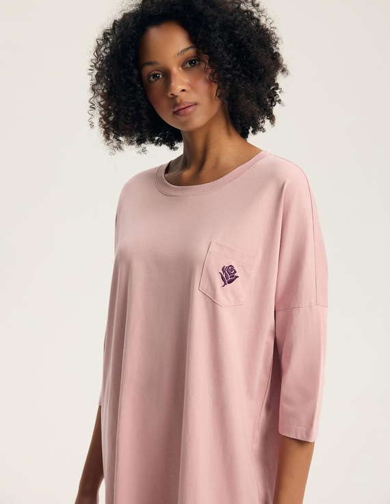 Camicia da notte Henderson 45446 Galla 3/4 Rosa 100% Cotone Comfort