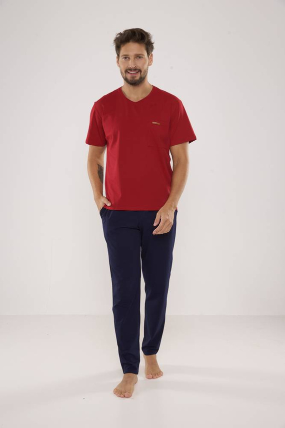 624 Pigiama da uomo Kevin Forex - marrone - blu navy