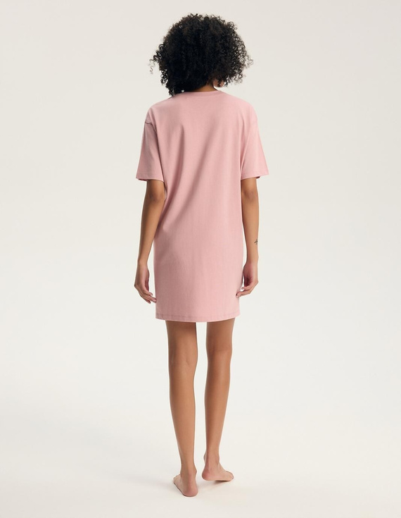 Koszula nocna Henderson Ginger 45412 rosa 100% cotone manica corta