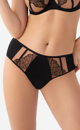Slip brasiliano K 966 Vida Gorsenia – vita media, microfibra, ricamo