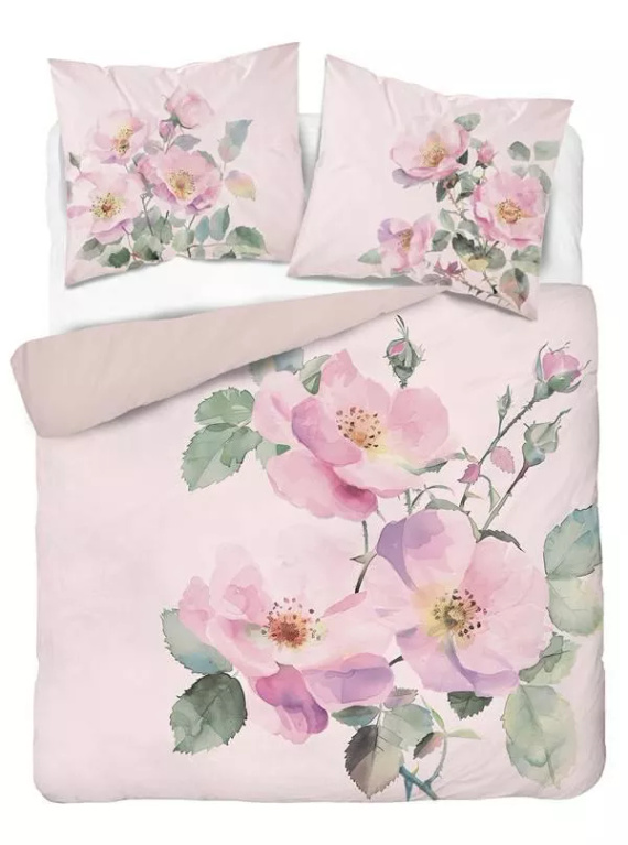 5426 Una biancheria da letto in microfibra 3D con rose selvatiche pastello - Detexpol