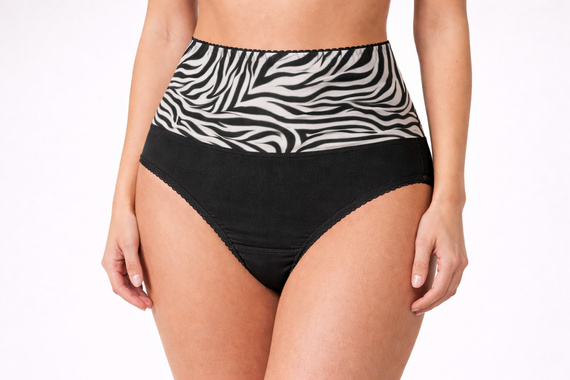 Mitex IGA WILD slip modellante a vita alta per addome piatto wild black