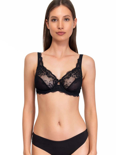 2442 Reggiseno Wonderlace - pizzo, morbido, con ferretto e regolabile Sielei nero
