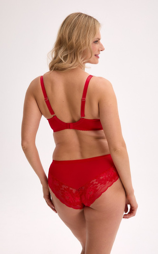 Gaia Mirella BS 1316 rosso - semi-morbido, a rete, con ferretto, design SS5