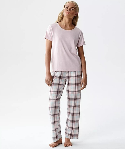 Pigiama donna Atlantic NLP-513 modal cotone manica corta pantaloni fantasia