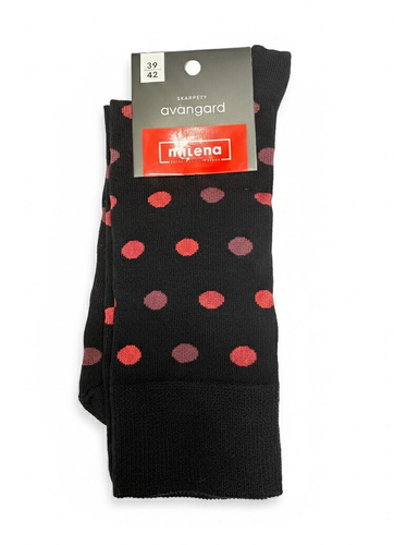 Calzini da uomo in cotone Milena 0125-132 nero - eleganti, traspiranti, di perfetta vestibilità, di grande comfort per tutti i giorni