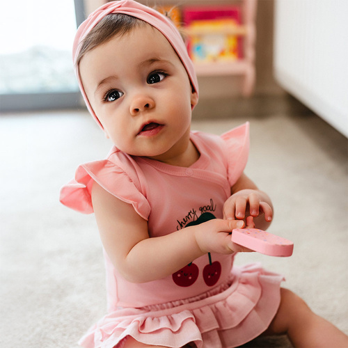 Body neonato Eevi Cherry manica corta cotone elastico comodo