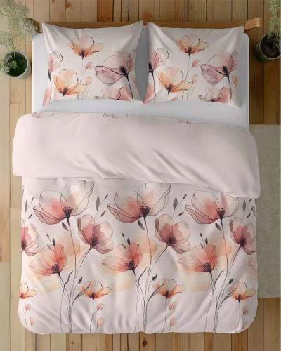 5492 A Detexpol Satin Stories rosa chiaro | 100% cotone, trama di raso, cerniera, confezione regalo