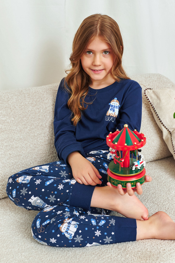 7339 Pigiama da bambino Doctor Nap Cozy Bear - 100% cotone, unisex