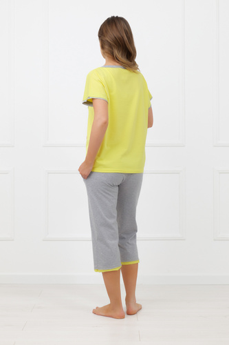 Pigiama Sabrina Italian Fashion 100% cotone – manica corta, pantaloni 3/4