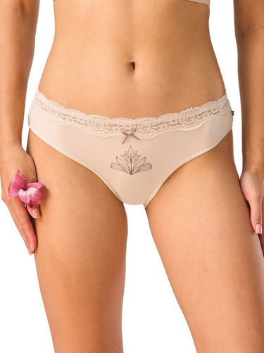 Slip Mini Bikini Key LPR 505 B26 A2 2-Pezzi in Cotone con Pizzo