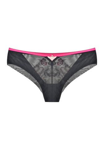 Mediolano Orchid 19259 slip brasiliano con rete e ricamo floreale