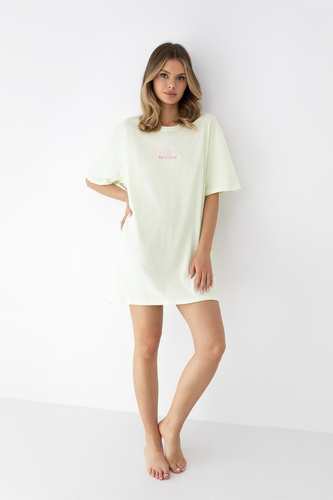 Camicia da notte Savanna Sensis lime cotone leggera e comoda