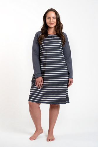 Camicia da notte Oda Moda italiana - stampa grafite