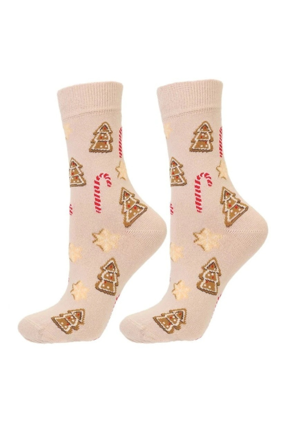 Calze donna Moraj CSLS250-048 natalizie in cotone senza cuciture, senza costrizione