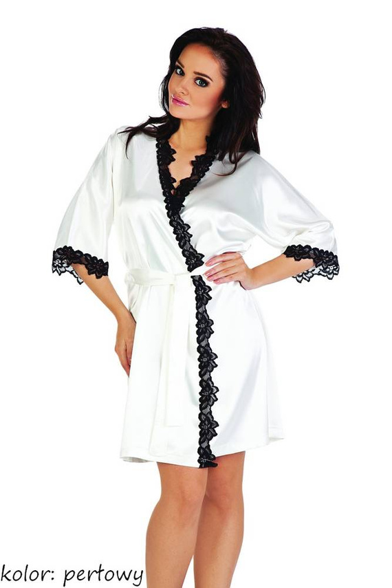 929 Kleoree Accappatoio da donna De Lafense - perla