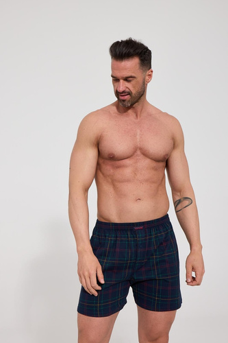 Boxer da uomo Cornette Comfort 002/357 008/357 blu navy 100% cotone