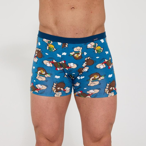 Cornette Tattoo 280/258 Chillout 2 – boxer uomo blu in cotone elasticizzato