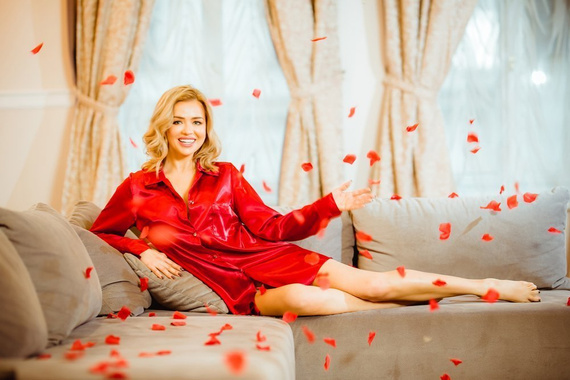 Camicia da notte con slip Carey Kalimo - rosso