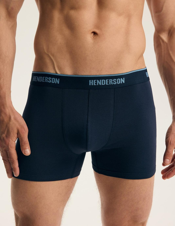 Bokserki męskie Henderson 44515 Brex2 2-pak bawełniane z szeroką gumą z logo