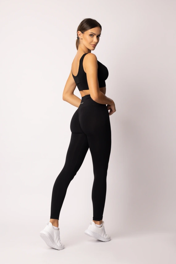 Leggings da donna SPAIO Flex Innergy 2.0 nero - senza cuciture, supporto per il recupero