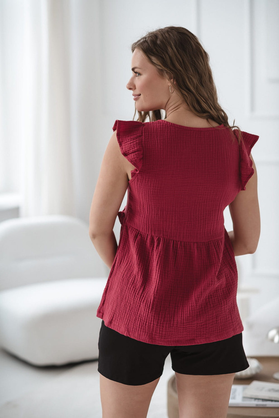 Milky Butterfly Camicetta per la gravidanza e l'allattamento - comfort e stile Milk&Love lampone