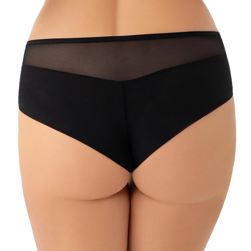 K949 Ottavia Mutandine brasiliane Gorsenia - nere, ricamate, in tulle elasticizzato