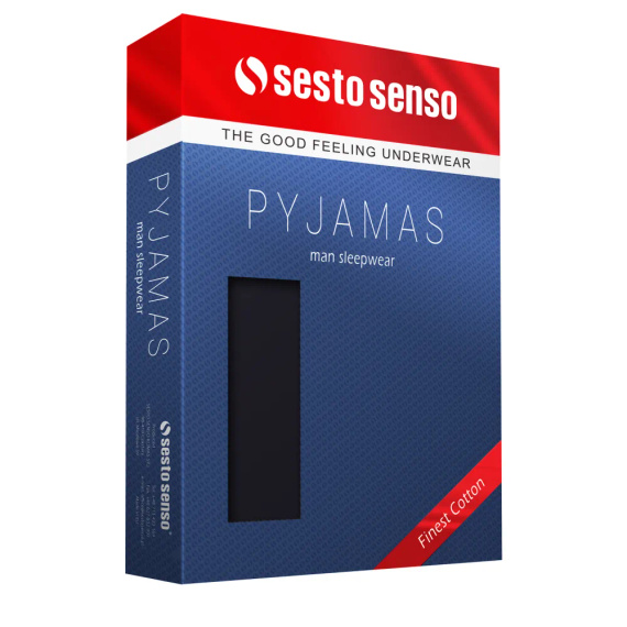 Sesto Senso 2723/11 Granat Pigiama Uomo Corto in Cotone 100% Cotone