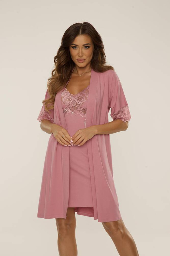 639 Camicia da notte Noela De Lafense - rosa sporco