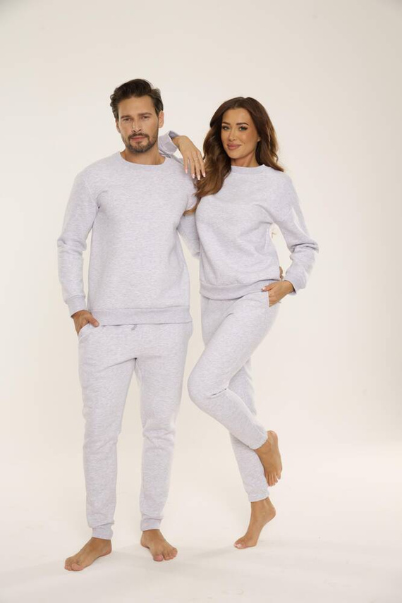 813 Indigo Tuta da uomo De Lafense - melange chiaro