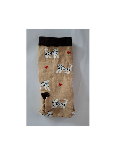 0200.196 Gatti e cuori Milena - calze da donna, Beige