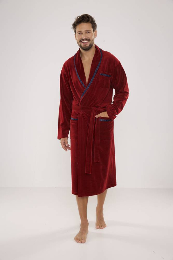 666 Ronaldo vestaglia da uomo De Lafense - marrone