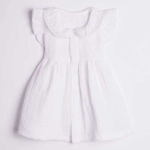 Nicol 224245 Abito in Mussola per Bambina 100% Cotone per l'Estate