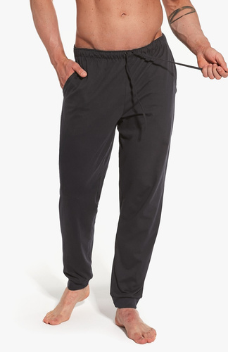 Pantalone pigiama Cornette 331/02 in grafite - cotone, confortevole e traspirante