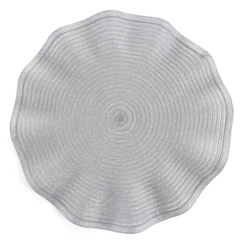Sottopiatto Eurofirany elegante tovaglietta da tavola glamour June silver