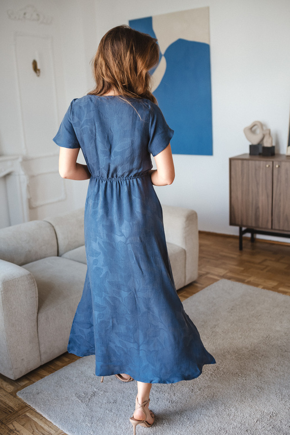Milk & Love Lovely Dress Long abito premaman e per allattamento blu navy