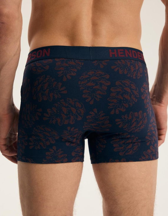 Bokserki męskie Henderson 45486 Fawn 2-pak bawełniane z szeroką gumą z logo