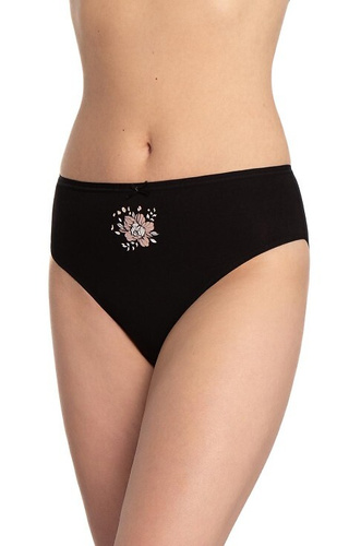 L-127BI-31 Mutandine Lama da donna 3 pezzi, cotone, taglio classico