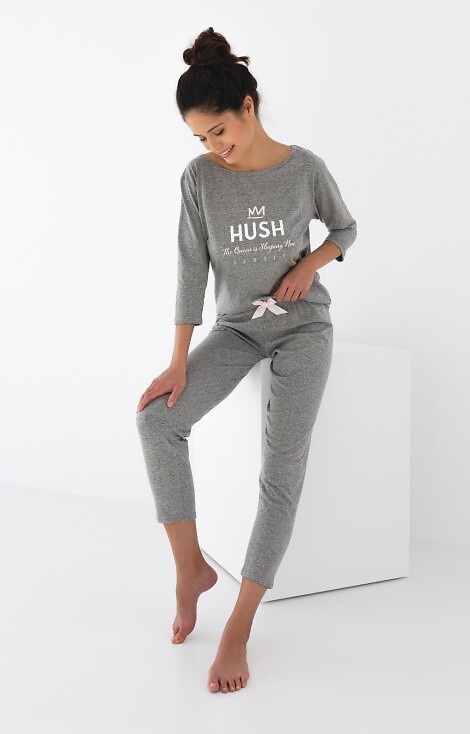 Hush Pigiama donna Sensis - grigio melange