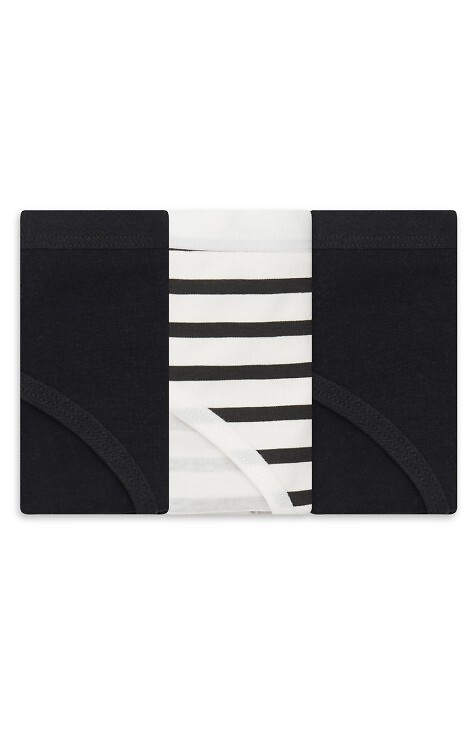 36508-K084 Henderson Slip bikini donna in cotone nero confezione da 3 pezzi