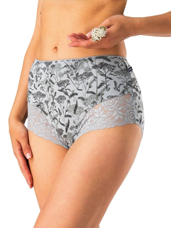 Mutandine da donna Key LPF 578 grigio nero - cotone, confortevoli, confezione da 2 pezzi